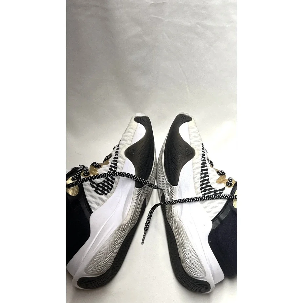 Nike Giannis Immortality Men's Basketball Sneakers White Gold Black Mesh Low Top